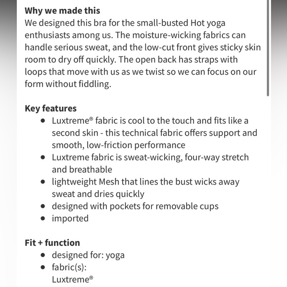 Lululemon Free To Be Bra Inky Floral Ghost Inkwell Bumble Berry / Inkwell - Picture 3 of 6